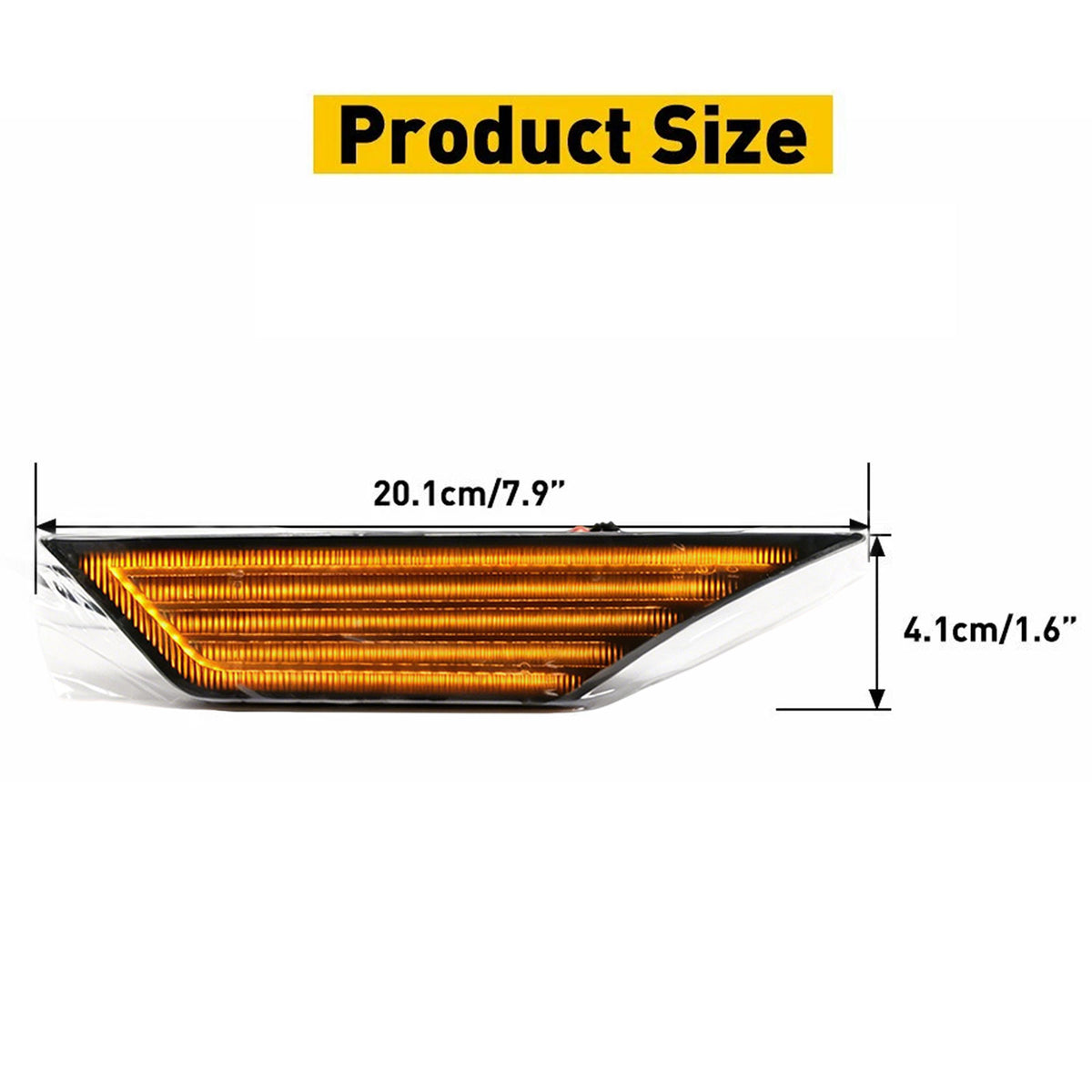 Smoked LED turn signal side marker lights for 10th generation Honda Civic