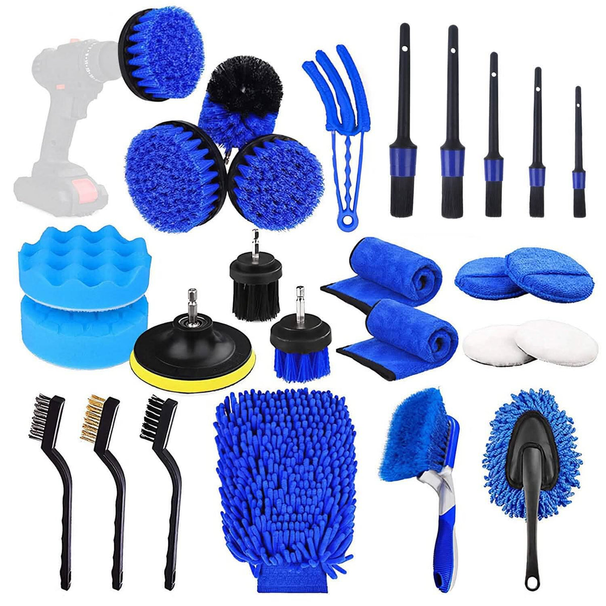 26-Piece Car Detailing Brush Kit – product view