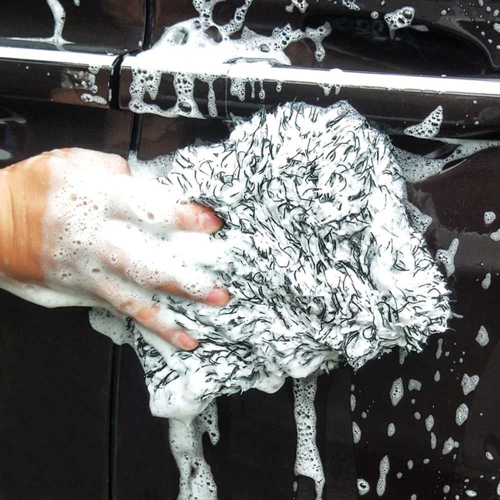 Plush Microfiber Car Wash Sponge – product detail view 2