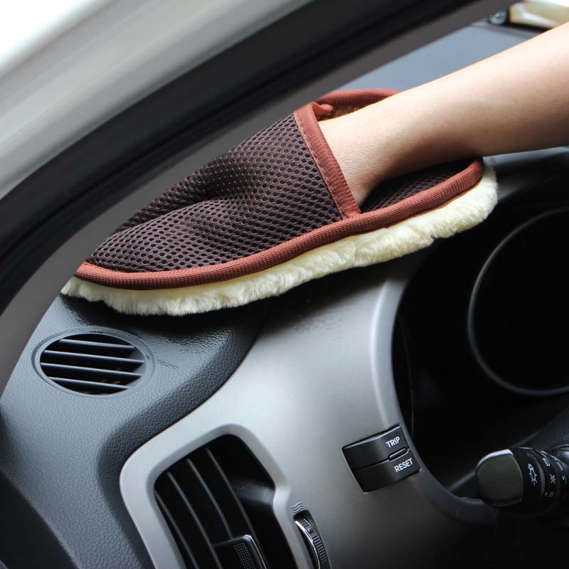 Wash glove for car and motorcycle exterior cleaning