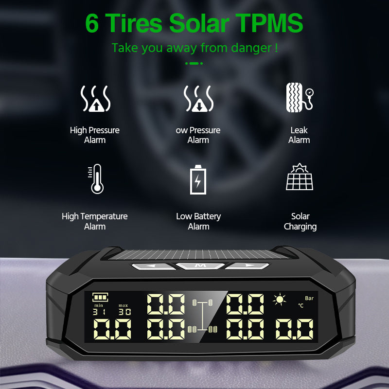 6-Sensor Solar TPMS for RV & Truck - main product image