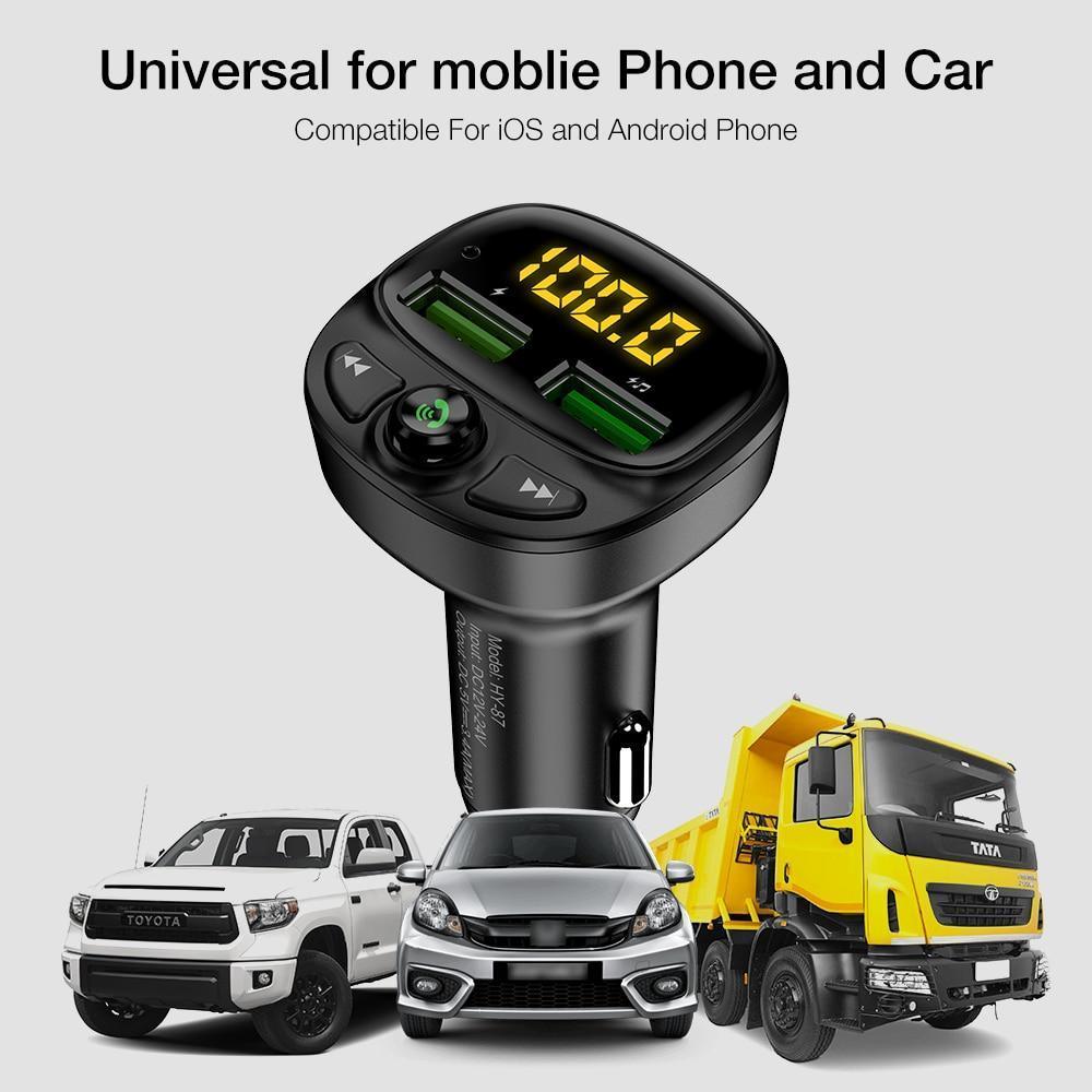 Bluetooth FM Transmitter & Dual USB Car Charger – product detail view 6