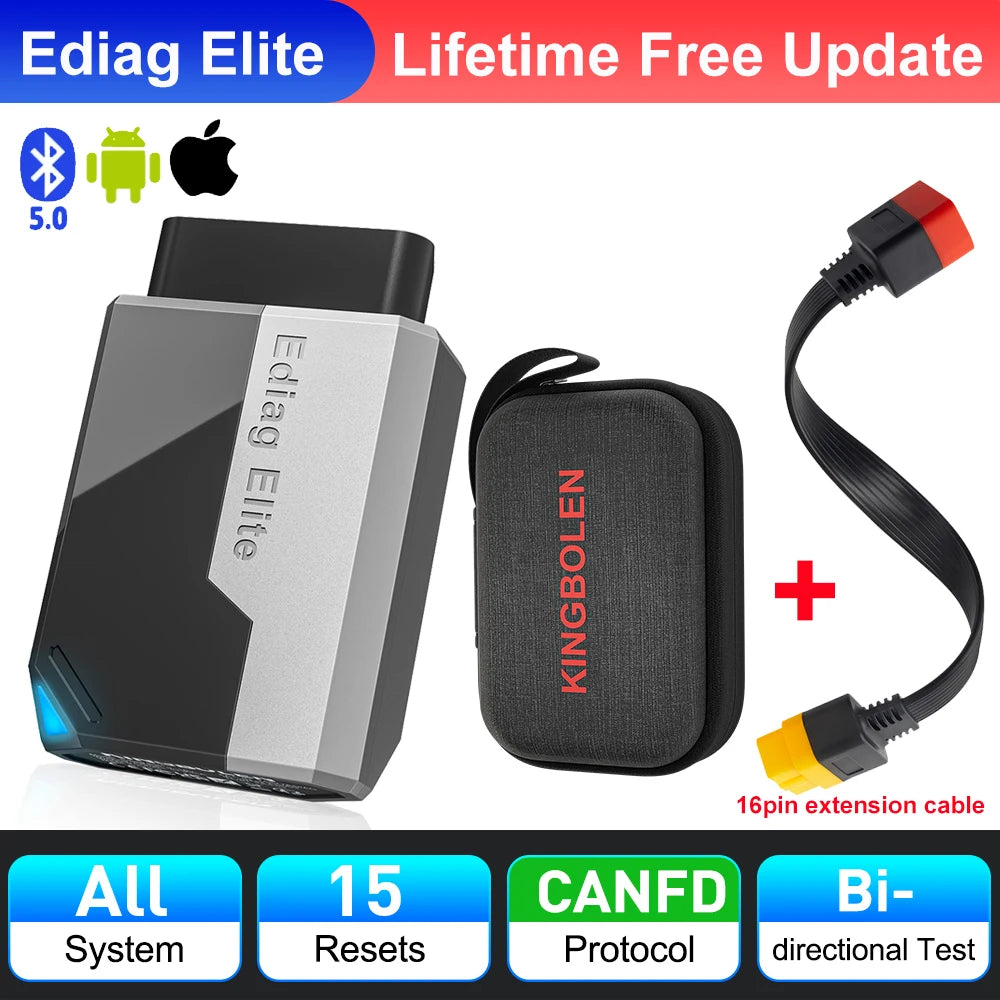 KINGBOLEN Ediag Elite — Bidirectional OBD2 Diagnostic Scanner