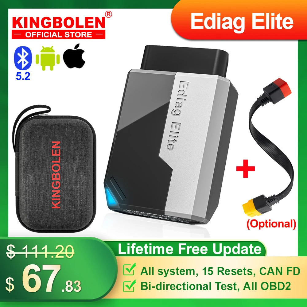 KINGBOLEN Ediag Elite — Bidirectional OBD2 Diagnostic Scanner