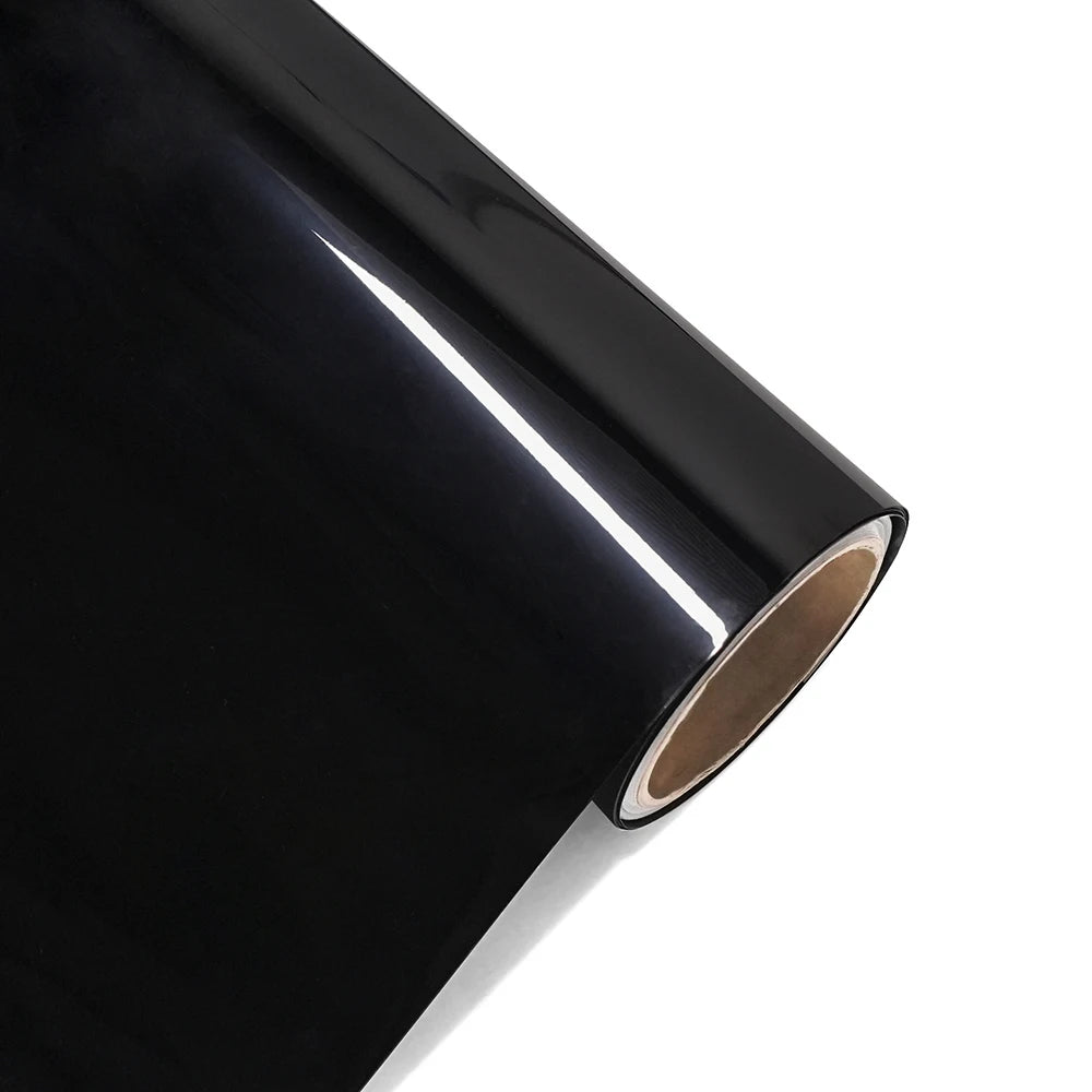 Glossy Black Automotive Vinyl Wrap Film — Multiple Sizes