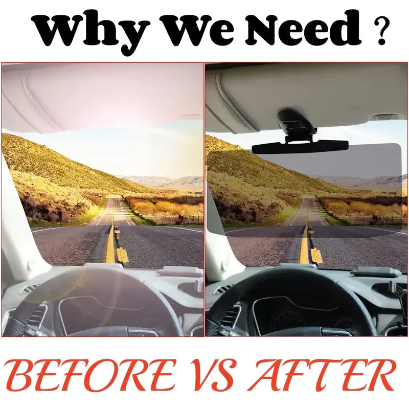STECOOM™ Car Anti-Glare Sun Visor Shield