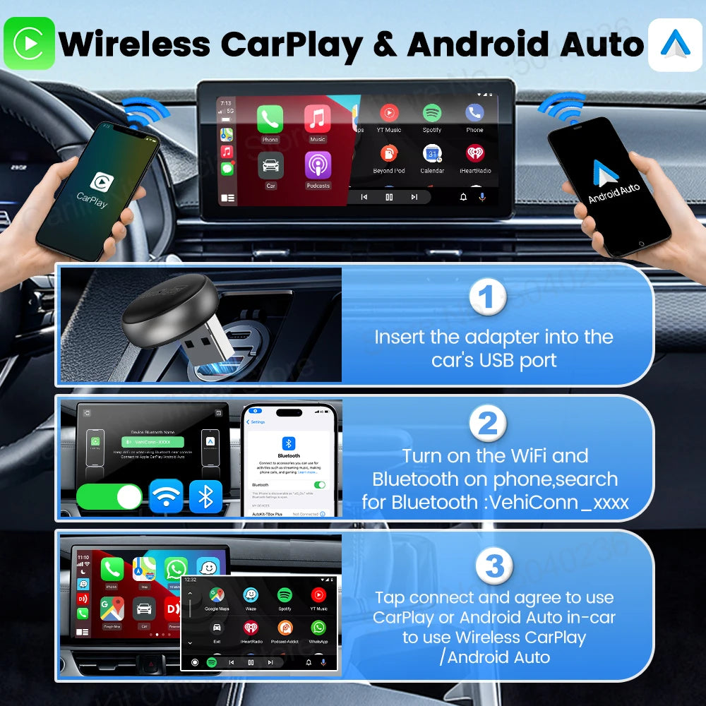 Carlinkit Mini Ultra 3 — Wireless CarPlay & Android Auto Adapter