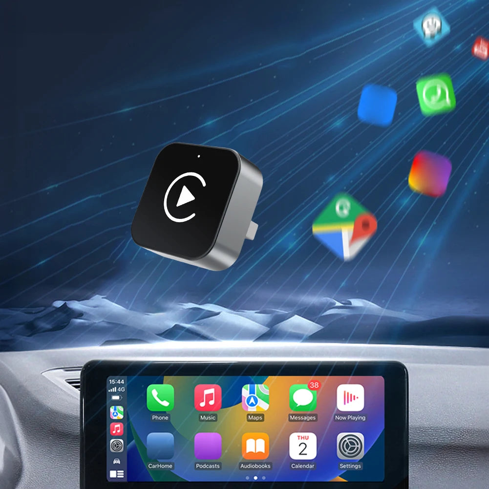 2-in-1 Wireless CarPlay & Android Auto USB Adapter