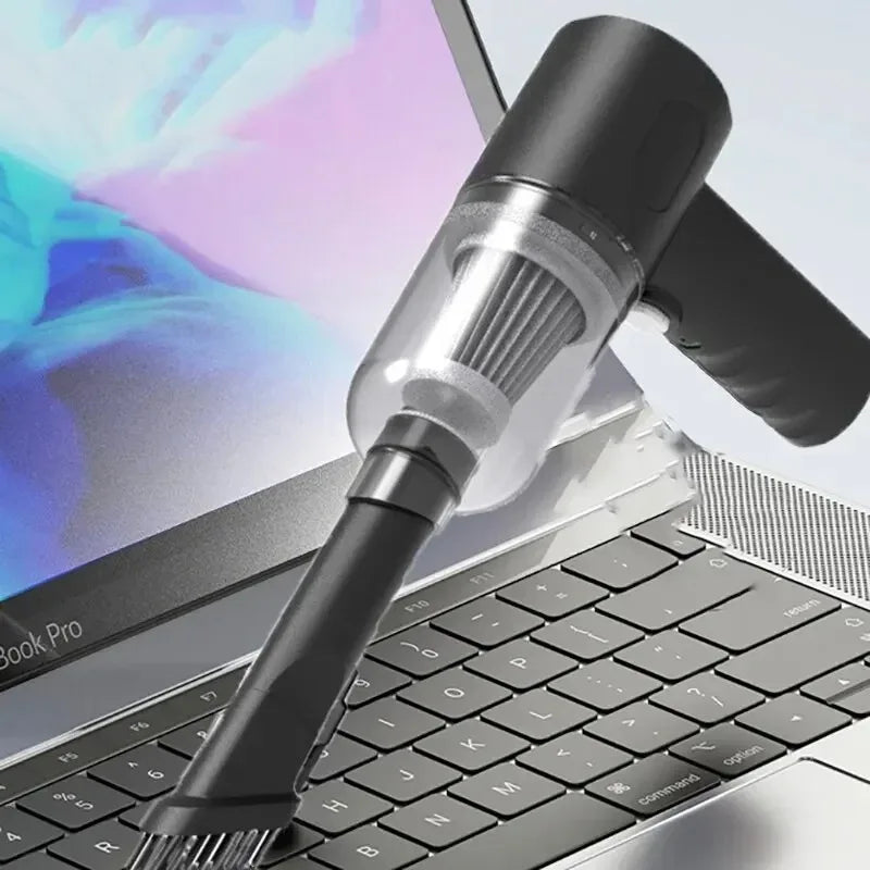 STECOOM™ Compact Cordless Car Vacuum – USB Rechargeable