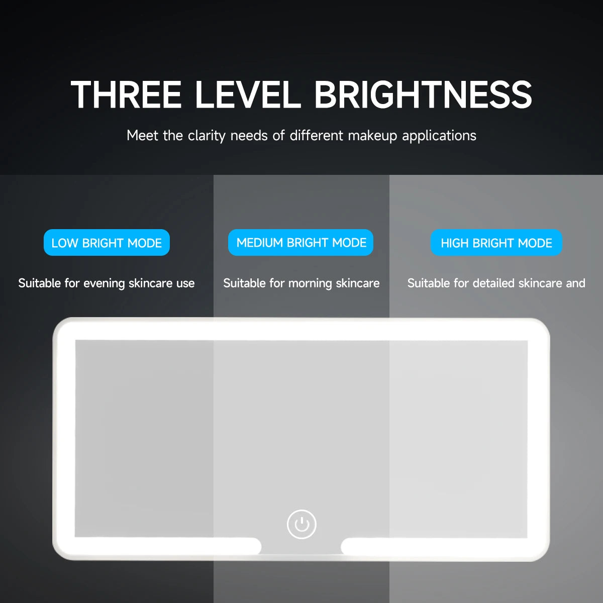 FCCEMC LED Car Sun Visor Vanity Mirror – Adjustable Light