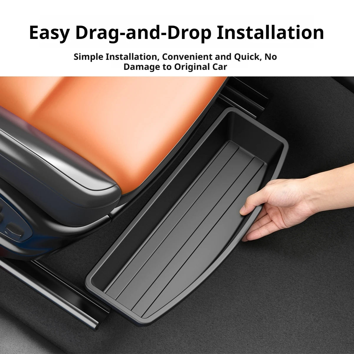 STECOOM™ Under-Seat Car Storage Box – Compact Organizer