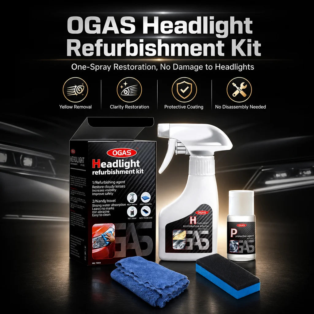 OGAS Headlight Restoration & Protective Coating Kit