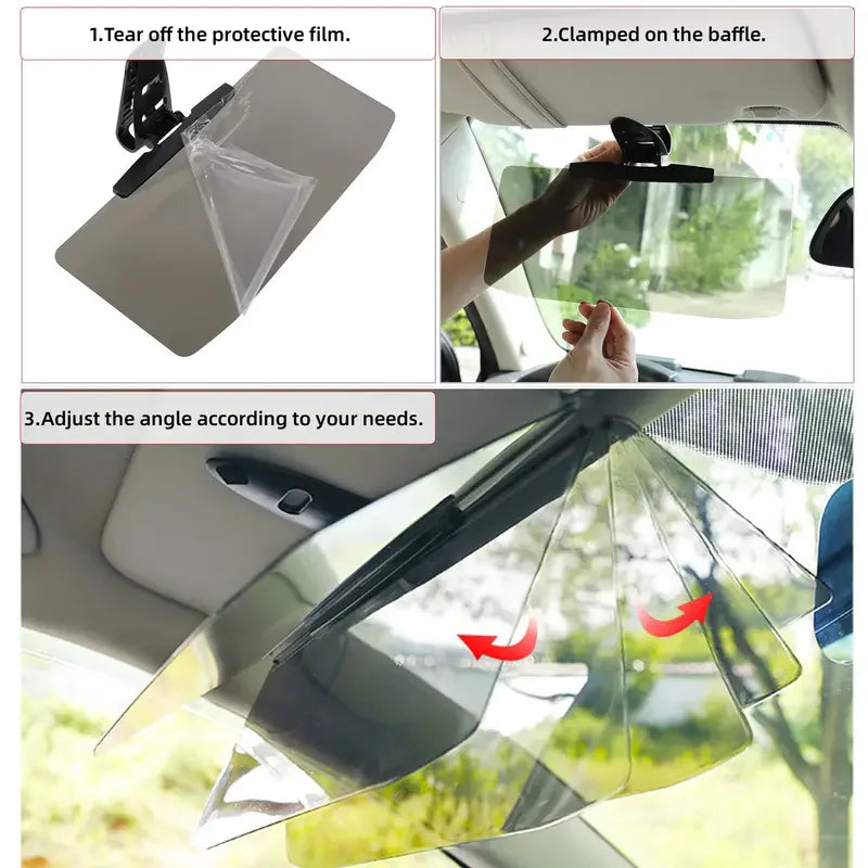 STECOOM™ Car Anti-Glare Sun Visor Shield
