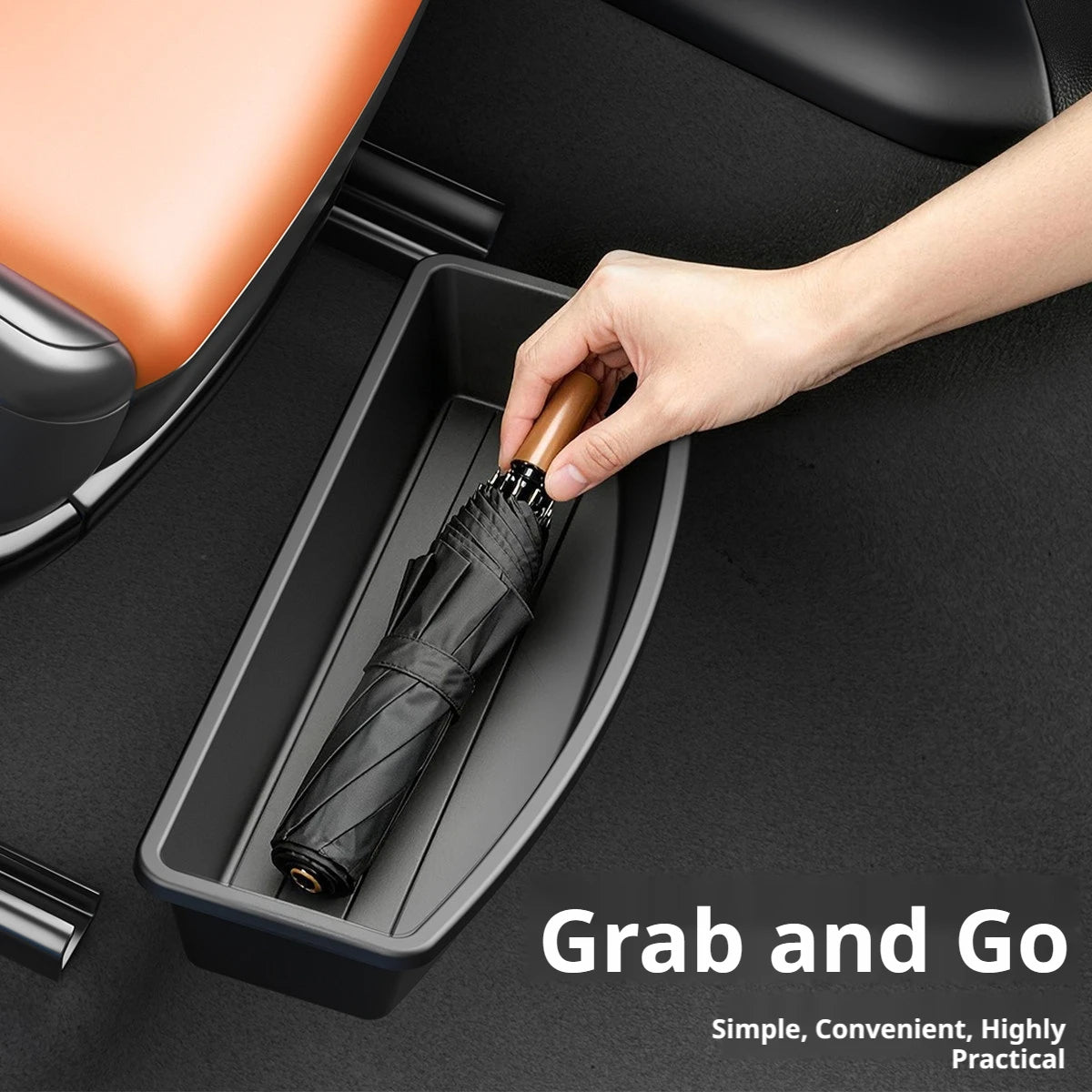 STECOOM™ Under-Seat Car Storage Box – Compact Organizer