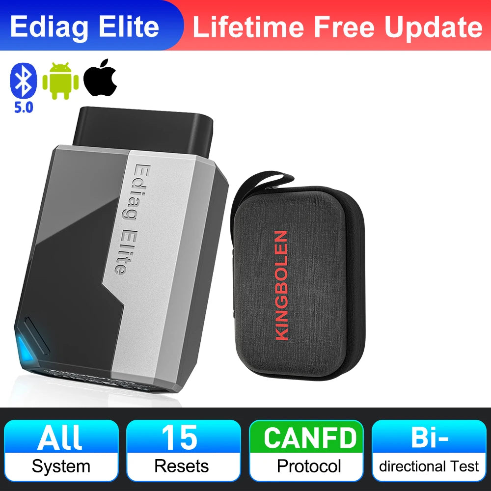 KINGBOLEN Ediag Elite — Bidirectional OBD2 Diagnostic Scanner