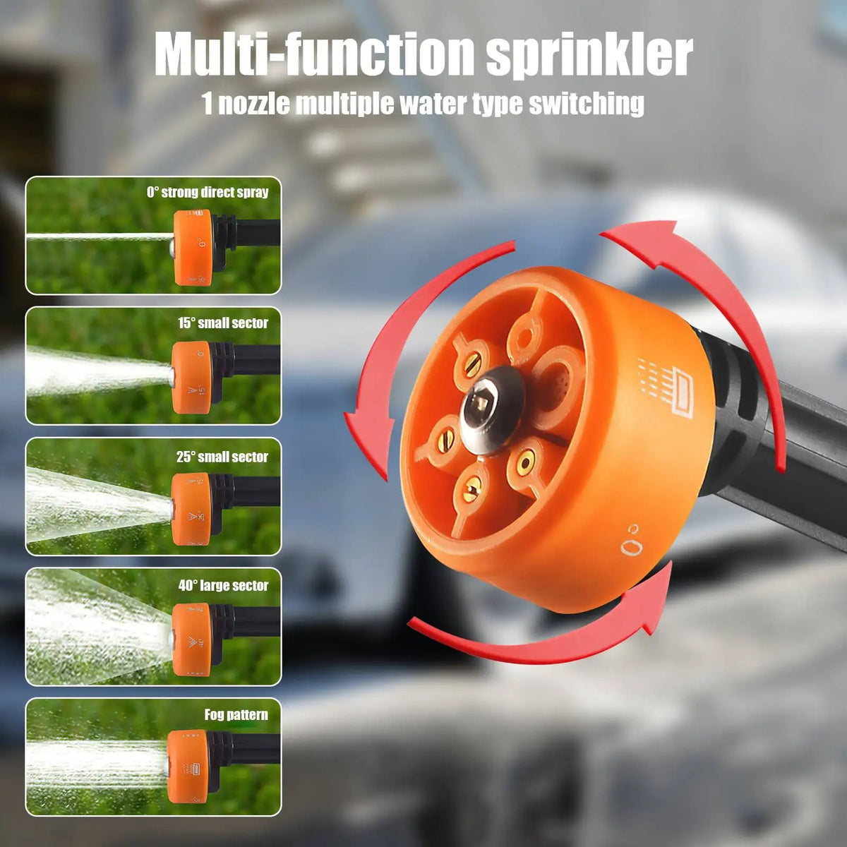48V cordless car washer with 6-in-1 nozzle — product image 5