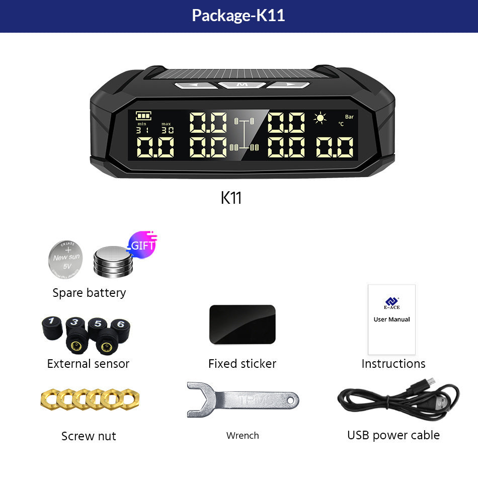 6-Sensor Solar TPMS for RV & Truck – product detail view 4