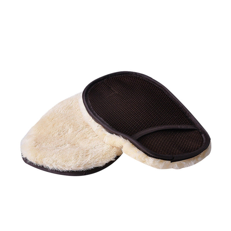 Black soft car wash glove — alternate black option