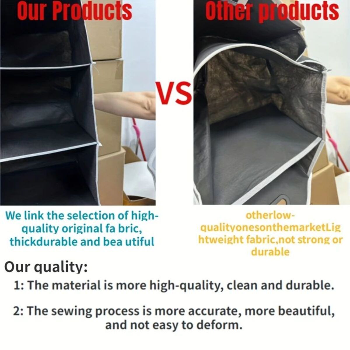 Foldable Multi-Pocket Boot Organiser – product detail view 6