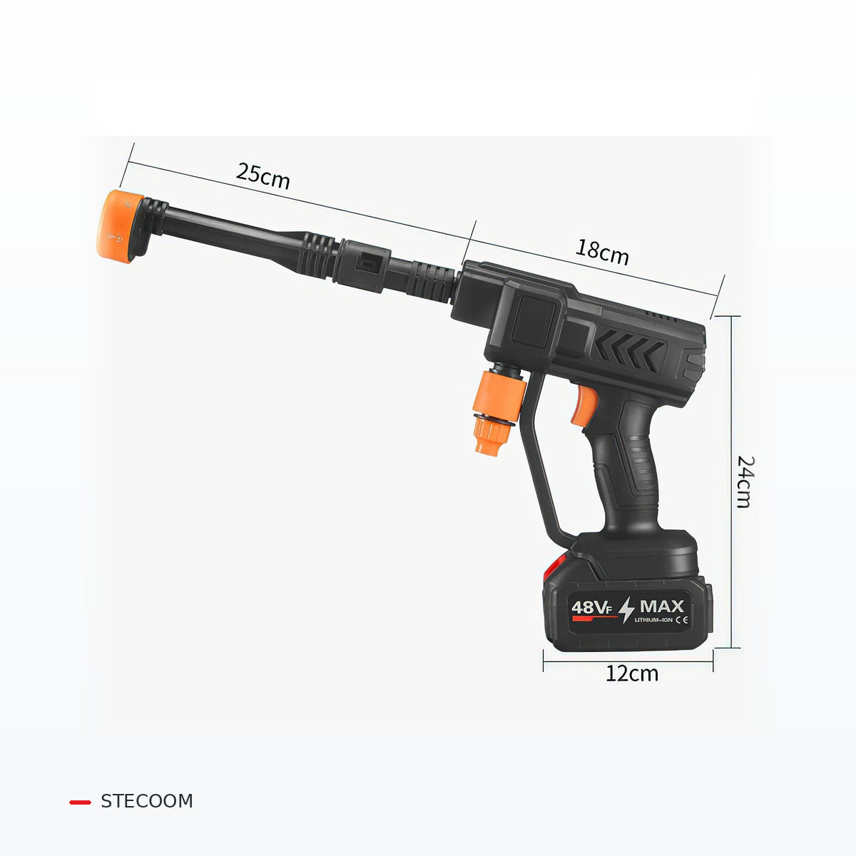 48V Cordless Car Washer with 6-in-1 Nozzle — clean studio photo based on original product image
