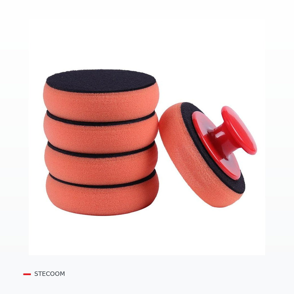 5-Piece Microfiber Car Wax Applicator Pad Set – clean product studio image based on supplier photo
