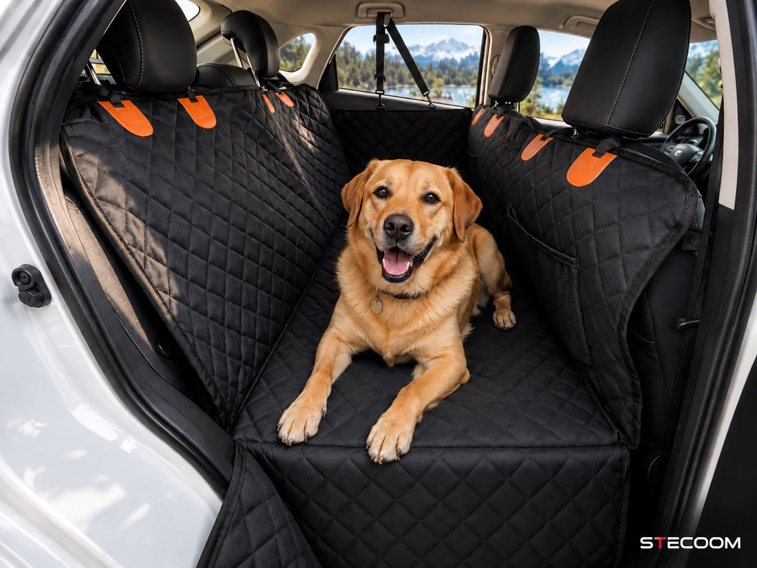 STECOOM hard-bottom dog car back seat extender product hero