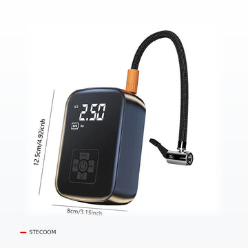 STECOOM™ Portable Smart Tyre Inflator – 150 PSI Wireless – original product photographed on a light studio background