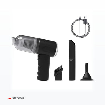 STECOOM™ Compact Cordless Car Vacuum – USB Rechargeable – clean source-accurate studio product image