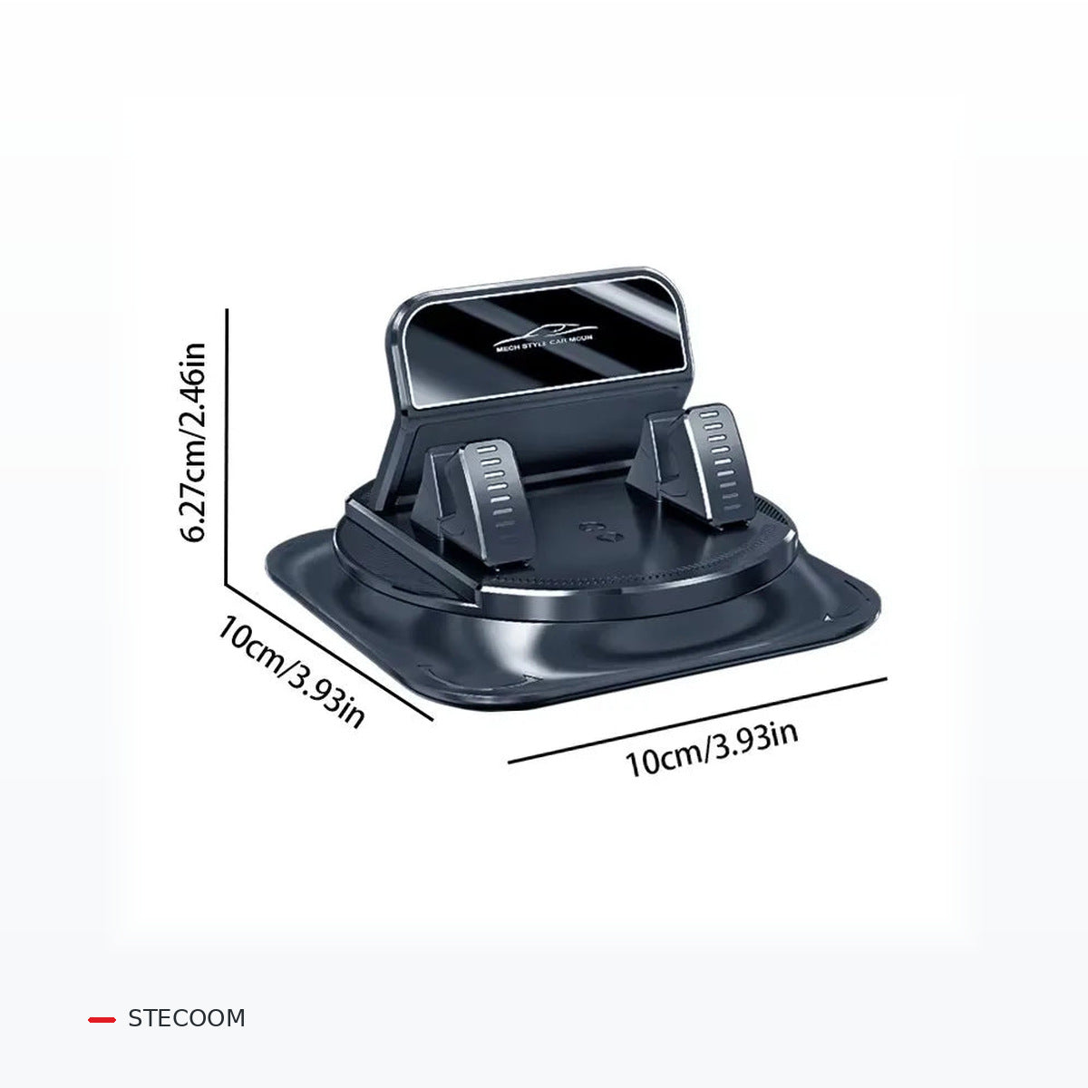 STECOOM™ Non-Slip 360° Dashboard Phone Holder – clean source-accurate studio product photo